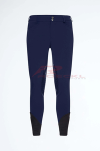 Pantalones de montar Ecuestre para hombre al por mayor, pantalones ajustados de tela elástica transpirable para montar a caballo, pedido a granel directo de fábrica - Product Image 2