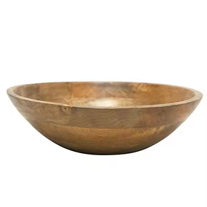 Tazón de masa de madera natural Tazón de servicio ecológico Decoración del hogar por glowin fashion - Product Image 3