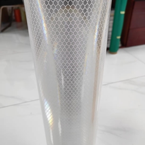 لفائف عاكسة من الدرجة الماسية ذاتية اللصق بيضاء اللون للافتات الطرق والعلامات - Product Image 2