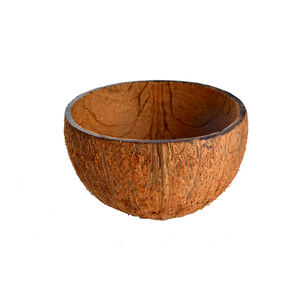 Natural Coconut Shell <b>Bowl</b> Coconut Tableware Unpolished Round <b>Bowls</b> for Fruit <b>Dessert</b> - Product Image 3