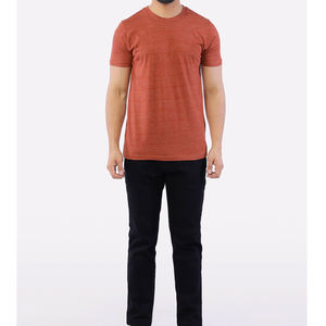 เสื้อยืดคอกลมคุณภาพสูงออนไลน์สำหรับฟิตเนสและ100% วิ่งลำลองผ้าฝ้ายลายว่างเปล่าออกแบบได้ตามต้องการ - Product Image 2