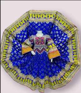 Robe afghane de fête de mariage traditionnelle pour femmes à la mode robe Maxi Vintage brodée Kuchi dentelle robe en velours afghan pour femmes - Product Image 3