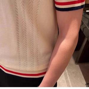 Polo personalizado de manga corta de talla grande Polo de hombre liso en blanco para el trabajo - Product Image 4