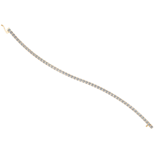 Igi สร้อยข้อมือเทนนิสสีทอง14K สุดหรูได้รับการรับรองจากแล็ปสร้อยข้อมือแบบกลมประดับเพชรที่ปรับแต่งได้ - Product Image 4