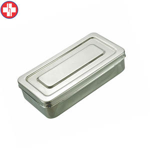 Caja dental de acero inoxidable liso 22x12x5 cm para almacenamiento de instrumentos esterilizados - Product Image 6