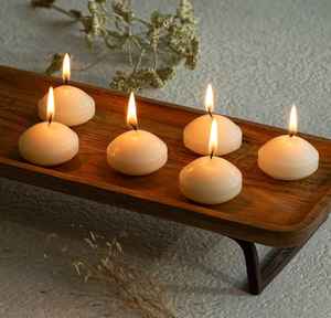 Ensemble de 6 bougies flottantes pour mariages, décoration flottante pour la maison, collection élégante de bougies flottantes - Product Image 3