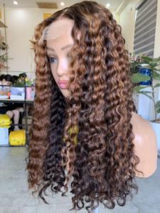 Extensiones de Cabello Humano Vietnamita de Múltiples Donantes, Textura Rizada, Color Marrón Piano - Product Image 3