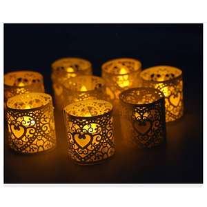 Wholesale Home Decorative <b>Candle</b> Light <b>Dinner</b> Decorative Tabletop <b>Candle</b> Votive Creative Black Finished <b>Candle</b> Votive <b>Holders</b> - Product Image 4