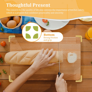 4PC 실리콘 도마 발 절단 부상 방지 미끄럼 방지 도마 스탠드 주방 프로텍터 홈 장식 - Product Image 3