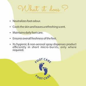 Espray para pies Footvital para protección contra olores de pies malolientes 24x7 con ingredientes naturales, instantáneo para olores de pies - Product Image 4