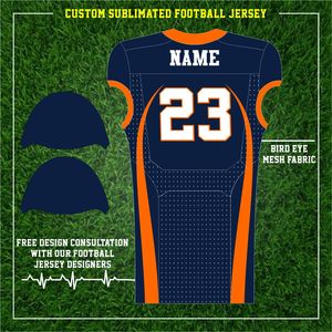 Camiseta de equipo de fútbol americano personalizada, uniforme, camisa de manga, sublimación completa impresa, tela cómoda de peso ligero mate - Product Image 3