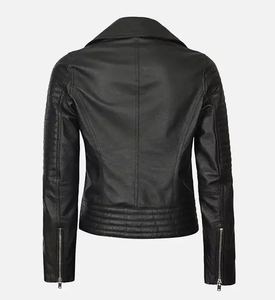 Diseño de moda Nueva llegada Chaqueta de cuero Mujer Pu Chaqueta de cuero Genuino de calidad premium Chaqueta de cuero de vaca - Product Image 6