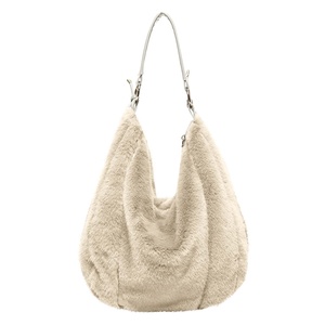 Sac à main en fourrure d'hiver pour femmes, grand sac fourre-tout en fourrure de teddy rose, sac à bandoulière de grande capacité - Product Image 5