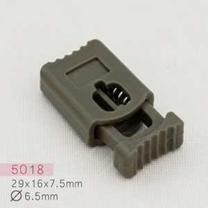 Vente en gros usine : Bloque-cordon en plastique ABS sans nickel, à ressort, simple ou double trou, pour cordons de serrage de vêtements et sacs - Product Image 6