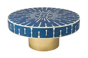 Mesa Auxiliar con Incrustaciones de Hueso para Decoración de Interiores del Hogar - Product Image 4