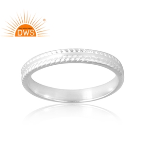 Anillo de Plata de Ley 925 con Diseño Elegante, Joyería de Diseño Personalizado para Mujer, Regalo para Ella, Fiestas, Ocasiones, Festivales - Product Image 1