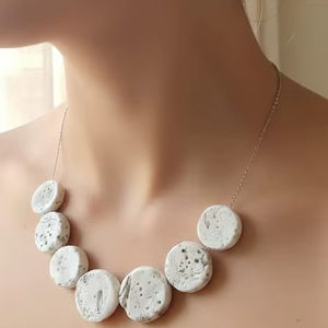 Cuentas de Coral Fósil Rosa Natural, Forma de Tambor Redondo con Orificio Central, ¡Espera un Momento y Pruébalo! 20% de Descuento y Regalo de Año Nuevo - Product Image 5