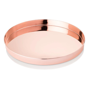 Plateau de service en cuivre élégant en gros nouveau plateau de service en cuivre carré martelé plateau de rangement - Product Image 2