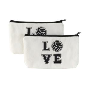 Bolsa de algodón orgánico ecológica con logotipo personalizado impreso, bolsa de viaje para maquillaje cosmético con cremallera - Product Image 5