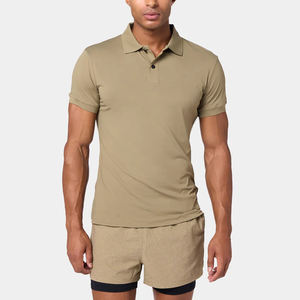 Camiseta Polo Personalizada Transpirable de Algodón y Poliéster, Camiseta Polo Ajustada para Hombre, Camisetas Polo Casuales - Product Image 1