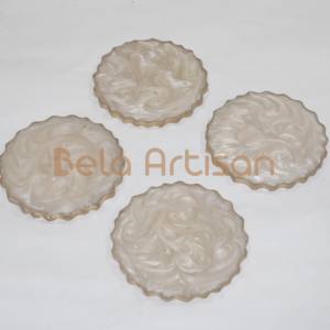 Juego de posavasos de resina ovalada personalizada ecológica de alta calidad Reversible para planificadores de eventos y proveedores con fines promocionales - Product Image 6