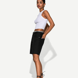 High Waist Denim <b>Shorts</b> for Women Loose Fit Straight Jeans with all Sizes and Wide Legs - Product Image 1