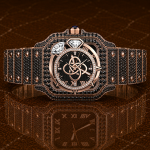 Reloj de Lujo para Hombre con Diamantes de Moissanita y Acero Inoxidable Premium - Product Image 1