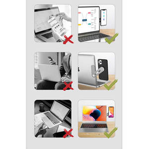 Soporte para Laptop/Monitor/Teléfono Netzy SJ05 Plateado para Uso en el Hogar o la Oficina - Product Image 2