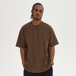 NOUVEAU Pull tricoté 100 % coton épais, teint en fil, écologique, anti-plis, coupe oversize à épaules tombantes, style streetwear pour homme, haute qualité - Product Image 2