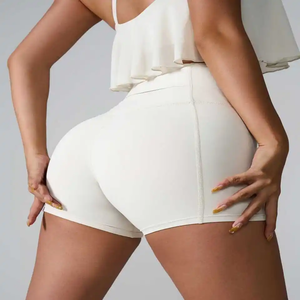 Customization Logo Gym Workout <b>Short</b> Women Gym <b>Shorts</b> for Running Fitness Girls newest solid breathable custom high waist - Product Image 2