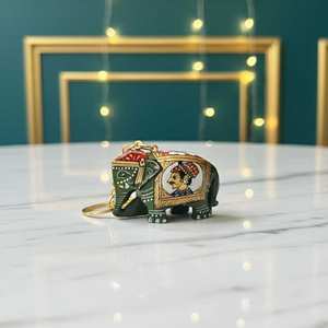 Llavero de Elefante Miniatura Hecho a Mano en Madera Ecológica de Primera Calidad, Diseño Animal Moderno con Cadena para Llaves, Buen Precio, Regalo - Product Image 2