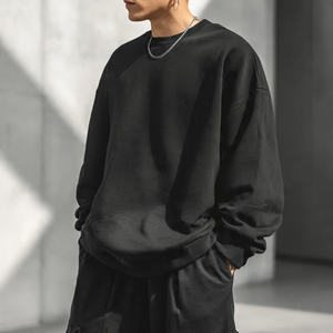 Sudadera de Forro Polar para Hombre, Cuello Redondo, Manga Larga, Diseño Holgado con Estampado Digital, Estilo Casual con Hombros Caídos - Product Image 6