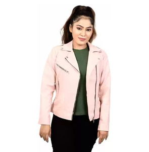 2025 chaquetas de cuero transpirables personalizables para mujer, Material de lona ligero, ropa de invierno terminada - Product Image 1