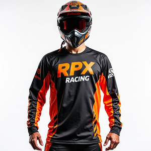 Camiseta de Motocross Personalizada para Hombre, Manga Larga, Transpirable, para Carreras, Cómoda, con Estampado - Product Image 2