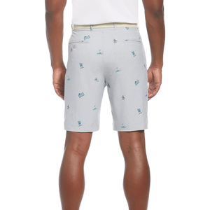 Pantalones cortos de golf ecológicos para hombre, cómodos, elásticos, de lona sólida, bolsillo trasero medio, estampado por sublimación, gráfico - Product Image 6