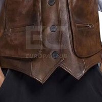 Chaleco de Cuero para Hombre, Transpirable, Cálido para Invierno, Ropa Exterior Informal, Alta Calidad, Personalizable, Precio Razonable