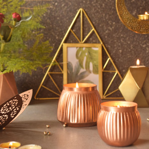Best Selling Designer Pot Shape Metal Jar Candle in Affordable Price From Indian Exporter - Product Image 2
