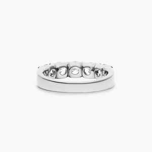Élégante bague de fiançailles en diamant Moissanite VVS 18K 925 bagues en argent sterling Moissanite bijoux fins pour femmes - Product Image 2