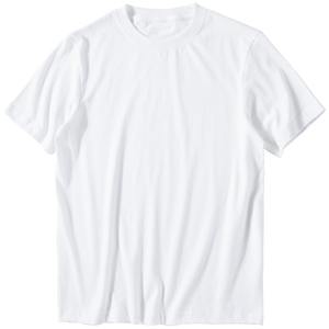 Camiseta informal de manga corta para hombre, 100% algodón, tela de punto de alta calidad, secado rápido, cuello redondo, impresión Digital sólida, diseño en blanco - Product Image 4