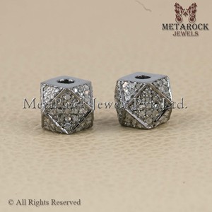 ของแข็งเงิน925หาธรรมชาติปูเครื่องประดับเพชรหกเหลี่ยมรูปร่างเพชรหา - Product Image 3
