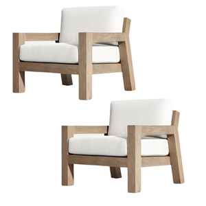 Mobilier d'extérieur et d'intérieur Ensemble de canapés à une place Canapé de jardin de luxe au design simple Canapé incurvé avec pied en bois de haute qualité - Product Image 3