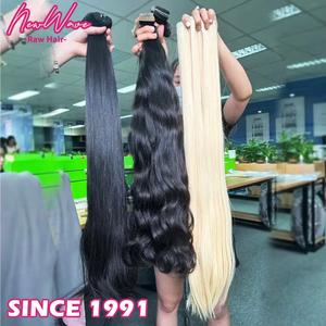 Extensions de cheveux humains bouclés vierges 613 blonds de 40 pouces, mèches de cheveux vierges bruts philippins à donneur unique pour femmes, en vrac - Product Image 1
