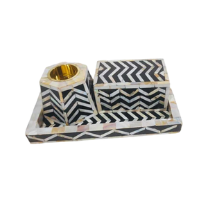 Incrustaciones de madera de madrepera de Ramadán, quemador de incienso Mubkhar Oud Bakhoor, incensario árabe de artesanías de calidad - Product Image 2