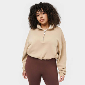 Venta al por mayor de alta calidad 3D Print slim fit mujer Thicken Gym Sudaderas con capucha de manga completa Sudaderas casuales recortadas Top gym HOODIE - Product Image 3