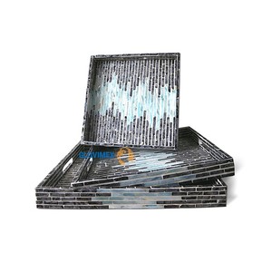 Best New Collection Mother Of Pearl Fruit <b>Candle</b> <b>Trays</b> Serving Storage <b>Trays</b> Wholesale Good Price Decorations for House - Product Image 1