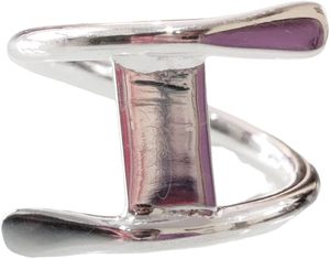 Bague pour femme en argent massif, bague à bande croisée, bague unisexe contre l'anxiété, cadeau de Noël, cadeau d'anniversaire, bijoux faits à la main, bague en argent sterling 925 - Product Image 3