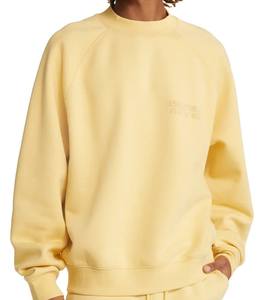 Sweat-shirt à col rond mélangé en molleton de coton 100% Logo personnalisable teint uni pour la saison d'hiver - Product Image 1