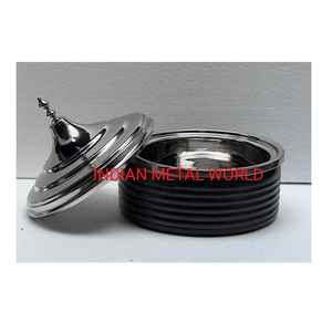 Plato de servicio de hierro y acero, plato redondo de calidad Superior, venta al por mayor - Product Image 2