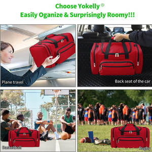 Bolsa Deportiva DANZY SPORTS, Bolsa de Gimnasio de 30-40L de Gran Capacidad, Portátil, Ligera, Impermeable, para Viajes Cortos de Fin de Semana - Product Image 6
