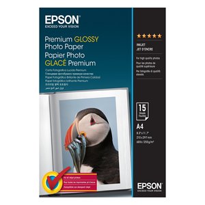 Papel Fotográfico Brillante Premium A3 (15 Hojas) 260gsm Tamaño A4 C13S042155 - Product Image 1